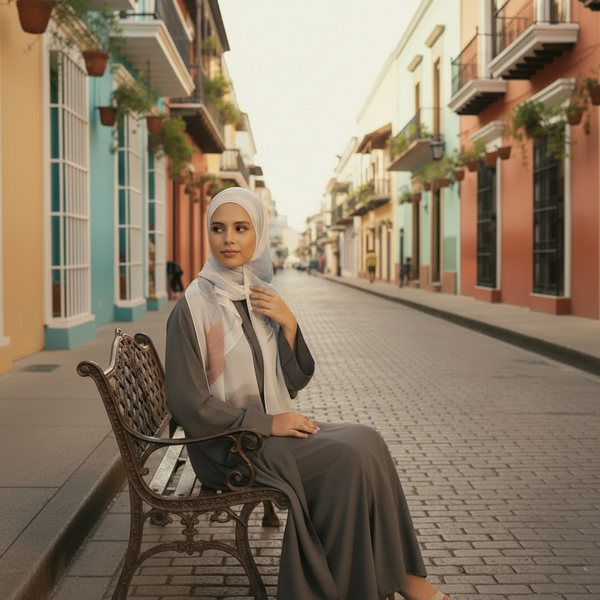 Maryam’s Essential Premium Printed Arabian Chiffon Hijab