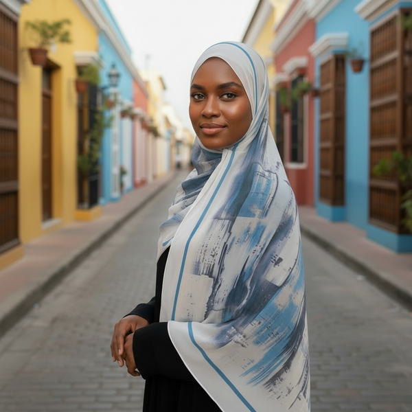 Maryam’s Essential Premium Printed Arabian Chiffon Hijab