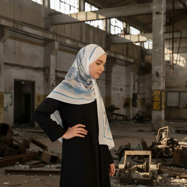Maryam’s Essential Premium Printed Arabian Chiffon Hijab