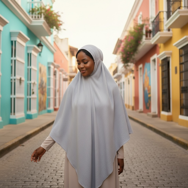 Maryam’s Essential Luxury Plain Tie Back Khimar Hijab