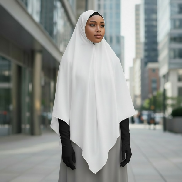 Maryam’s Essential Luxury Plain Tie Back Khimar Hijab