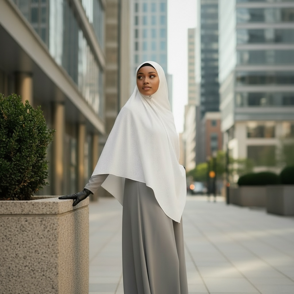 Maryam’s Essential Luxury Plain Tie Back Khimar Hijab