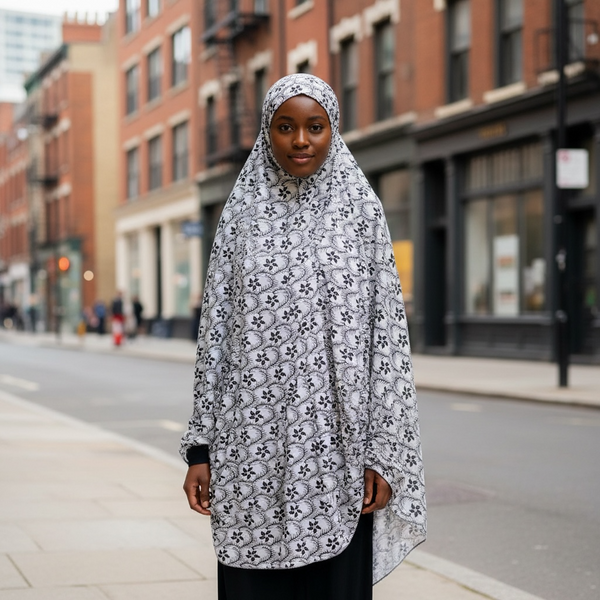 Maryam's Essential Premium Long Printed Khimar Hijab