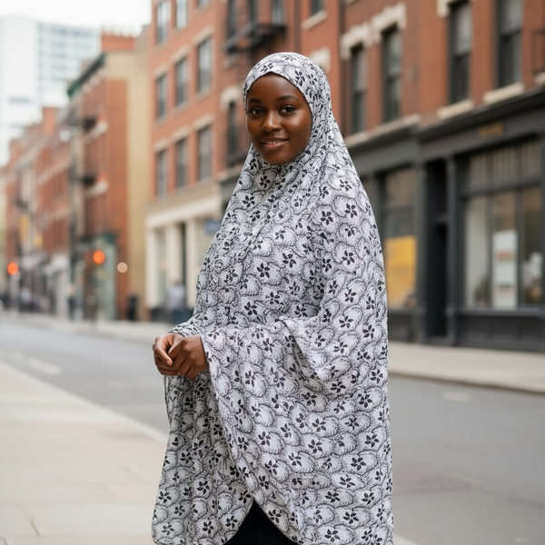 Maryam's Essential Premium Long Printed Khimar Hijab
