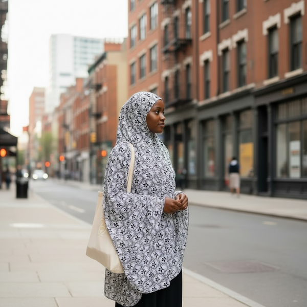 Maryam's Essential Premium Long Printed Khimar Hijab