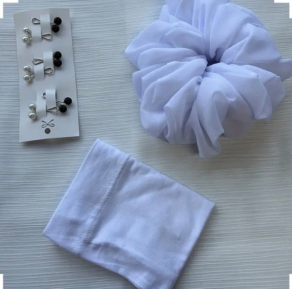 Maryam’s Essential Large Scrunchies, Inner Cap, Hijab Clip Set