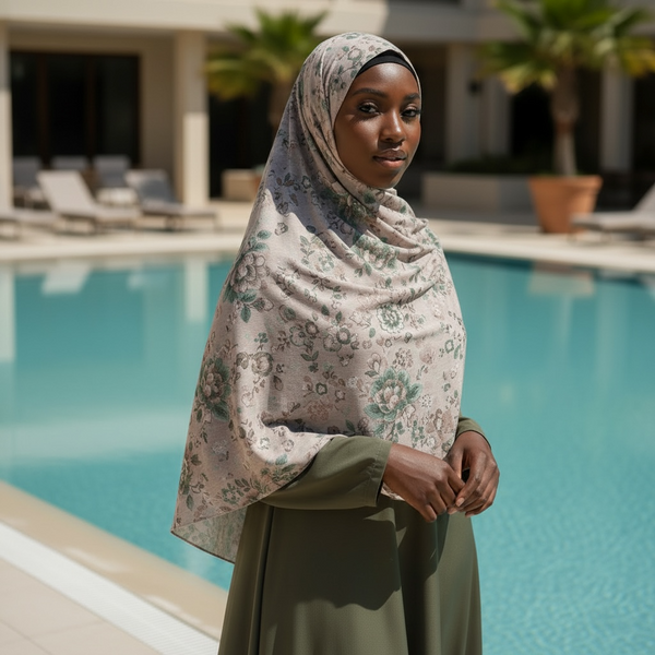 Maryam's Essential Premium Printed Stretchy Hijab/Shawl