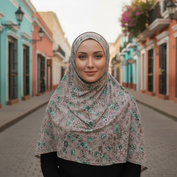 Maryam's Essential Premium Printed Stretchy Hijab/Shawl