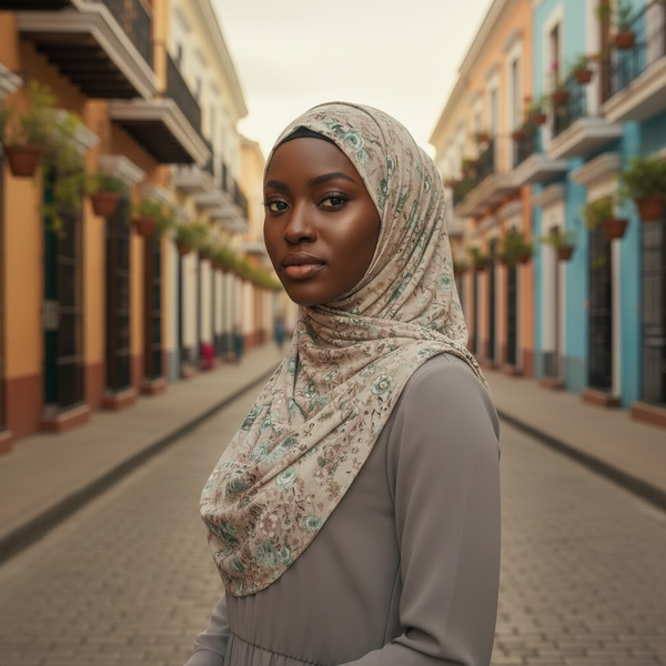 Maryam's Essential Premium Printed Stretchy Hijab/Shawl