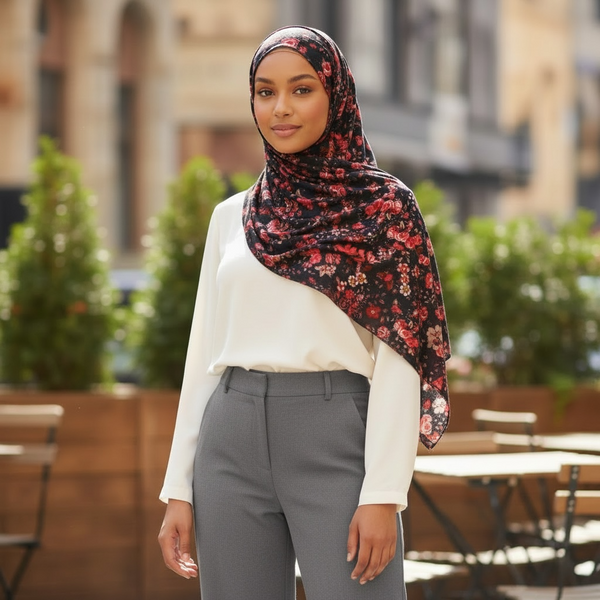 Maryam's Essential Premium Printed Stretchy Hijab/Shawl