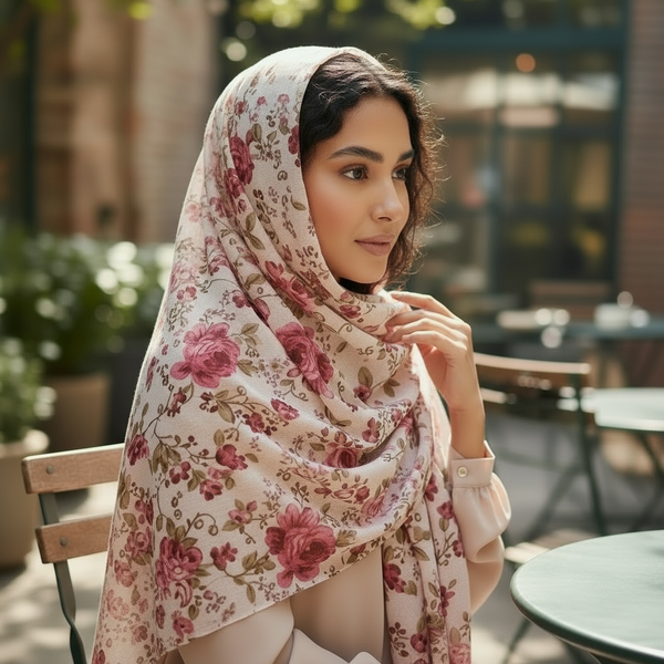 Maryam's Essential Luxury Premium Printed Stretchy Hijab
