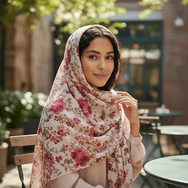 Maryam's Essential Luxury Premium Printed Stretchy Hijab