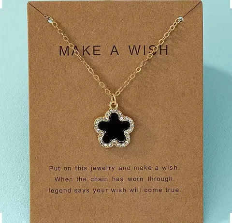 Maryam’s Essential Clavicle Rhinestone Flower Necklace
