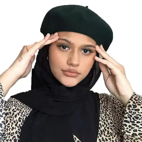 Maryam’s Essential Exquisite Lightweight Chiffon with Beret Hat