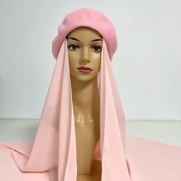 Maryam’s Essential Exquisite Lightweight Chiffon with Beret Hat