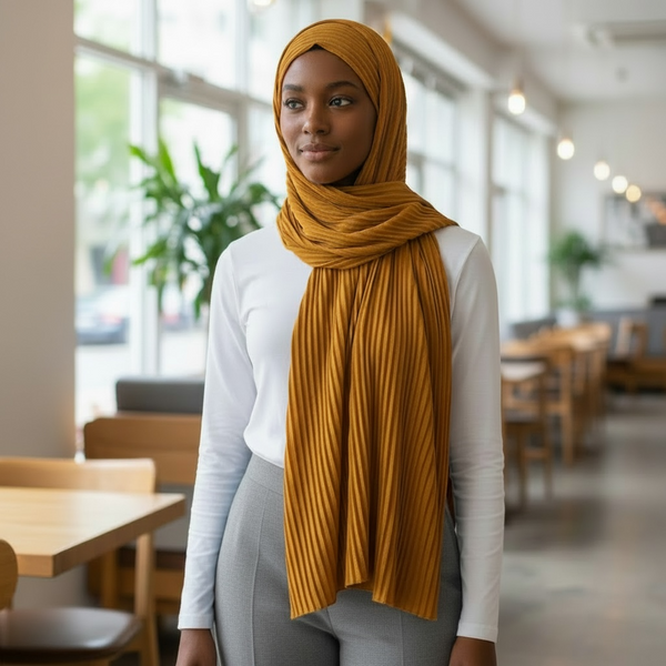 Maryam’s Essential Premium Pleated Crinkle Hijab
