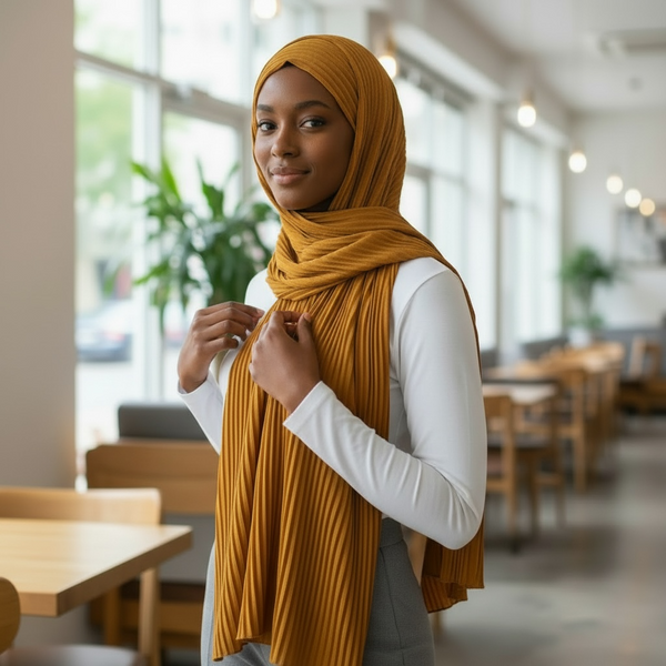 Maryam’s Essential Premium Pleated Crinkle Hijab