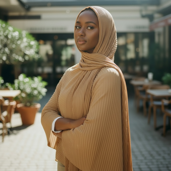 Maryam’s Essential Premium Pleated Crinkle Hijab