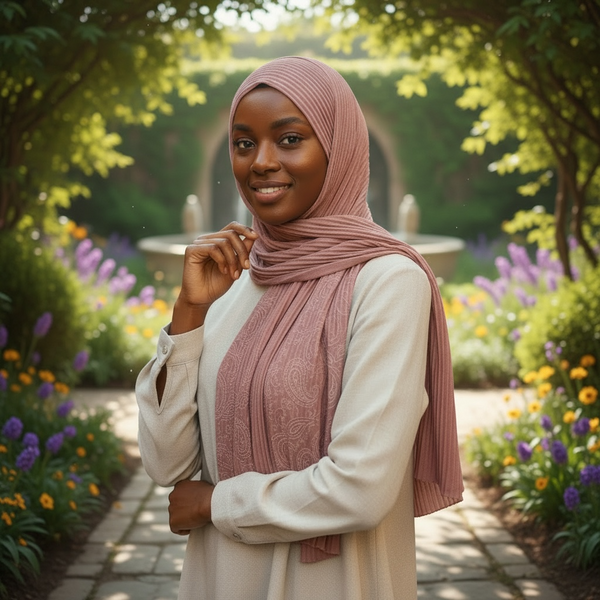 Maryam’s Essential Premium Pleated Crinkle Hijab