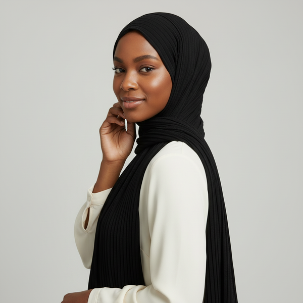 Maryam’s Essential Premium Pleated Crinkle Hijab