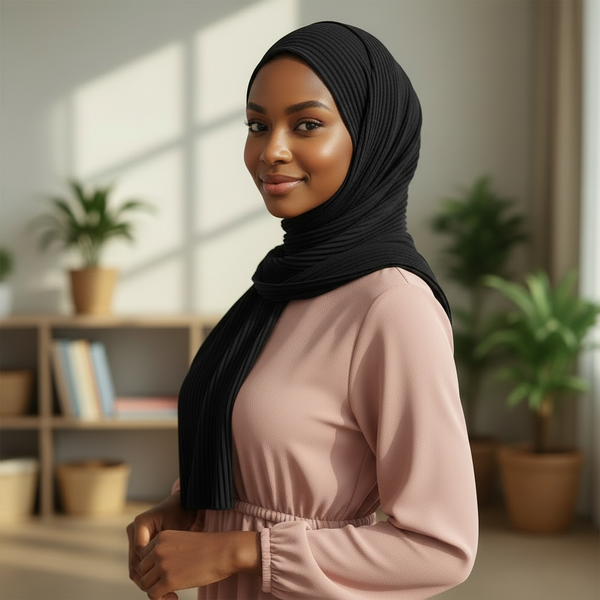 Maryam’s Essential Premium Pleated Crinkle Hijab
