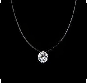 Maryam’s Essential Transparent Fishing Line Pendant Necklace