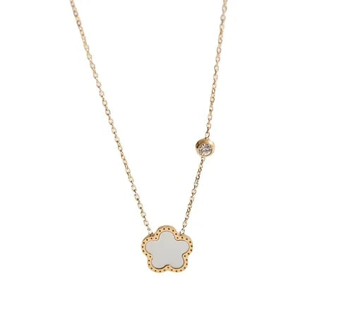 Maryam’s Essential Exquisite Clover Double Sided Layered Necklace
