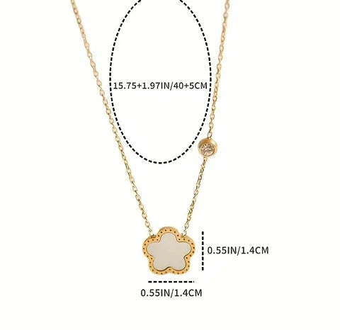 Maryam’s Essential Exquisite Clover Double Sided Layered Necklace