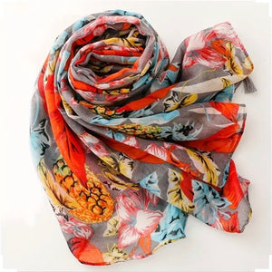 Maryam's Essential Printed Cotton Viscose Tassels Hijab