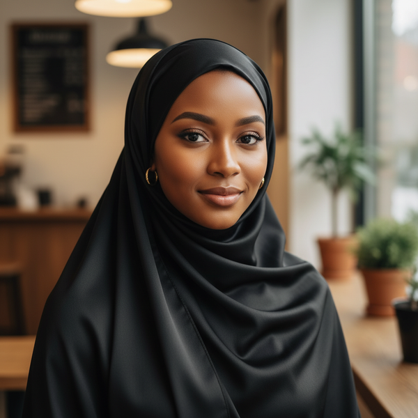 Maryam's Essential Stunning Plain Satin Shawl/Hijab