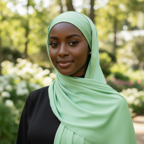 Maryam's Essential Stunning Plain Satin Shawl/Hijab