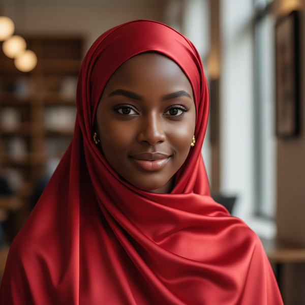 Maryam's Essential Stunning Plain Satin Shawl/Hijab