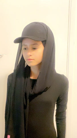 Maryam’s Essential Diamond Style Luxury All in One Baseball Cap with Hijab