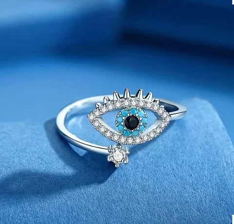 Maryam’s Essential Trendy Enamel Evil Eye Cuff Ring