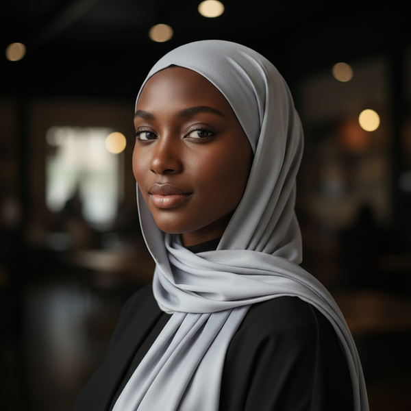 Maryam's Essential Stunning Plain Satin Shawl/Hijab