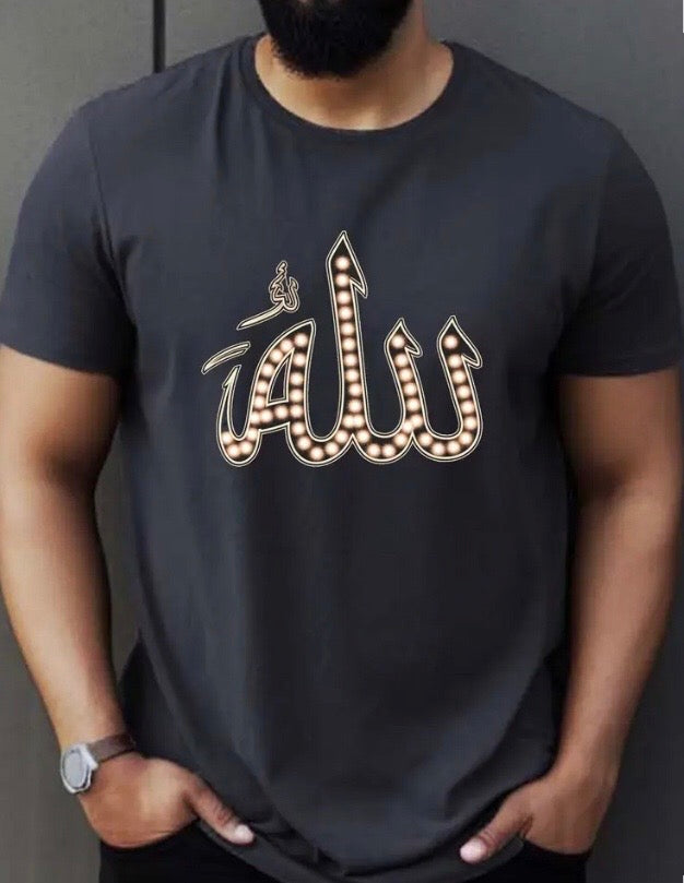 Maryam’s Essential Men Cotton Arabic “ALLAH” Tee
