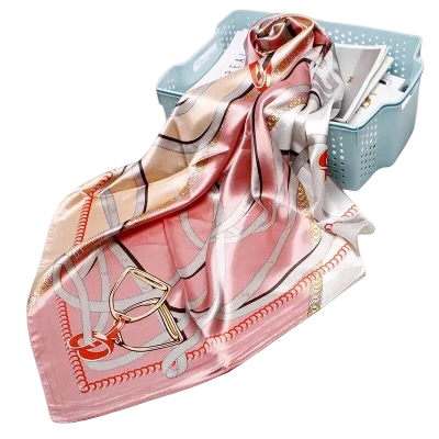 Maryam's Essential Stunning Silk Satin Printed Shawl/Hijab