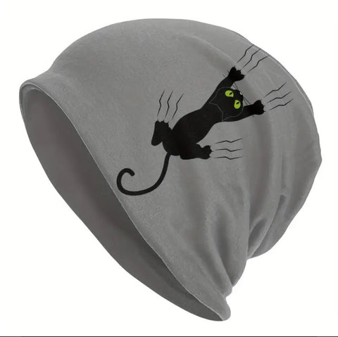 Maryam’s Essential Cute Cat Print Stretchy Beanie Hat