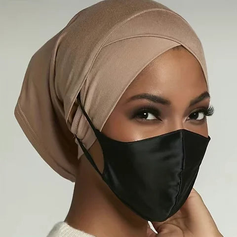Maryam’s Essential Crossed Forehead Stretchy Trendy Cap