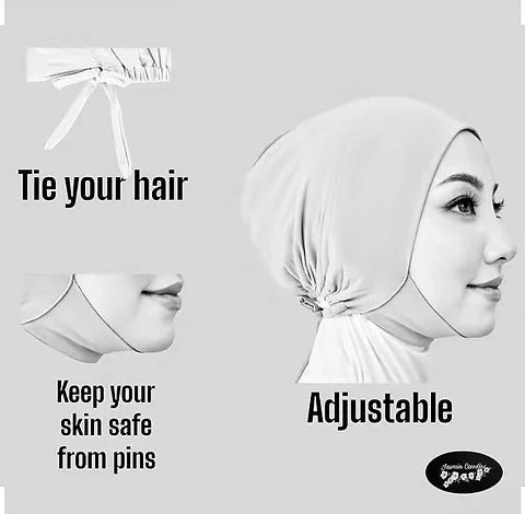Maryam’s Essential Two Pieces Inner Elastic Hijab Cap Set
