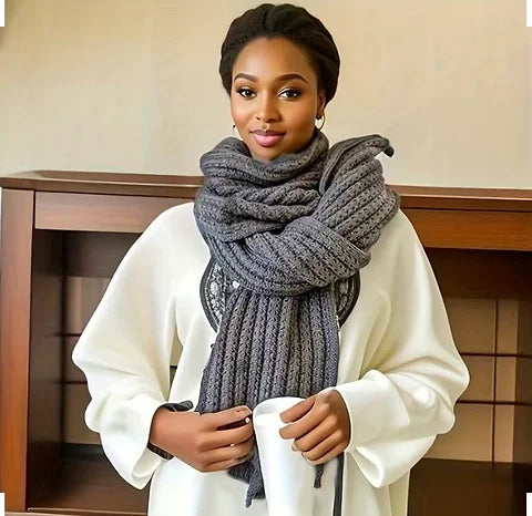 Maryam’s Essential Thickened Warm Knit Scarf