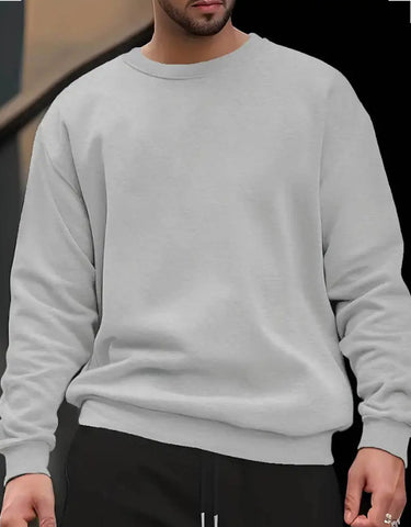 Maryam’s Essential Men Casual Long Sleeves Sporty Pullover Sweatshirt
