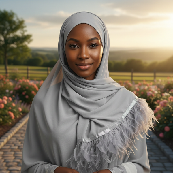 Maryam's Essential Signature Feather Chiffon Hijab