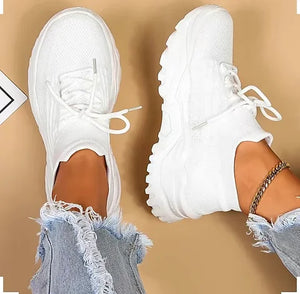 Maryam’s Essential Breathable Knit Platform Non-Slip Sneaker Shoes