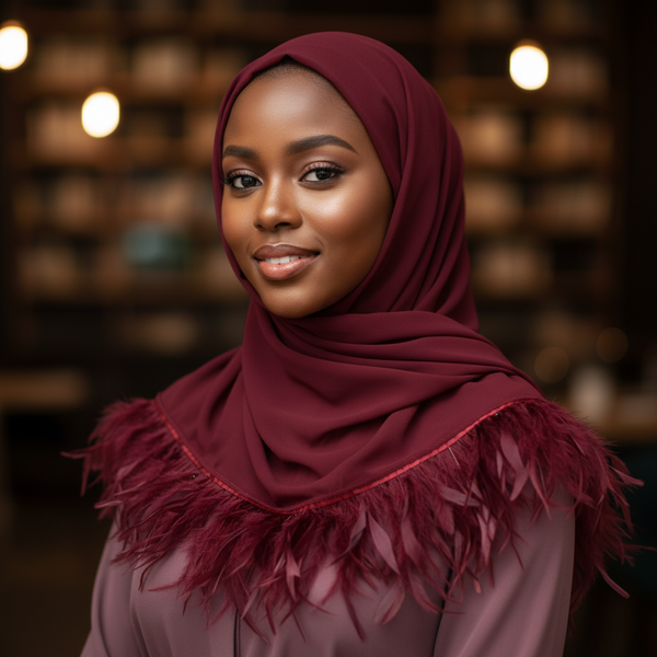 Maryam's Essential Signature Feather Chiffon Hijab