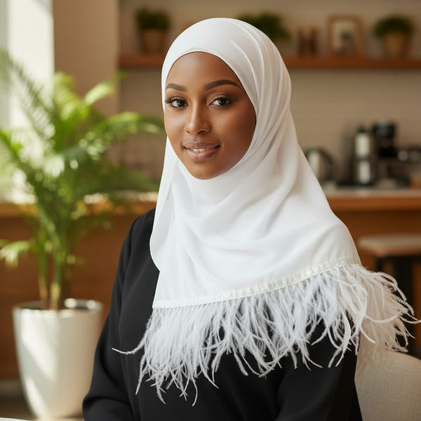 Maryam's Essential Signature Feather Chiffon Hijab