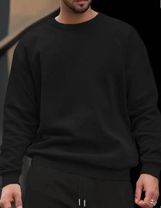 Maryam’s Essential Men Casual Long Sleeves Sporty Pullover Sweatshirt