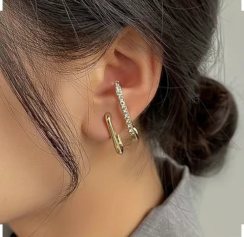 Maryam’s Essential Exquisite Rhinestone Hoop Shiny Earrings