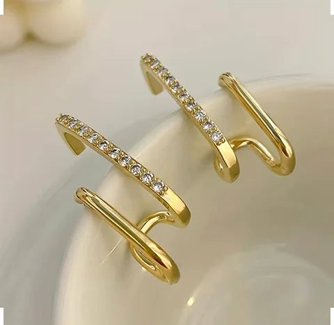 Maryam’s Essential Exquisite Rhinestone Hoop Shiny Earrings