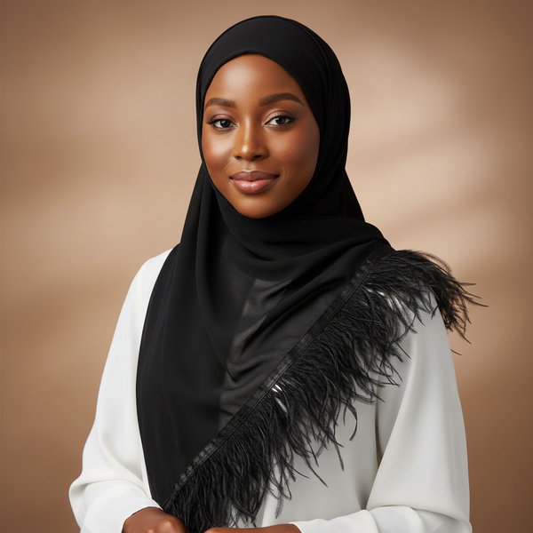 Maryam's Essential Signature Feather Chiffon Hijab